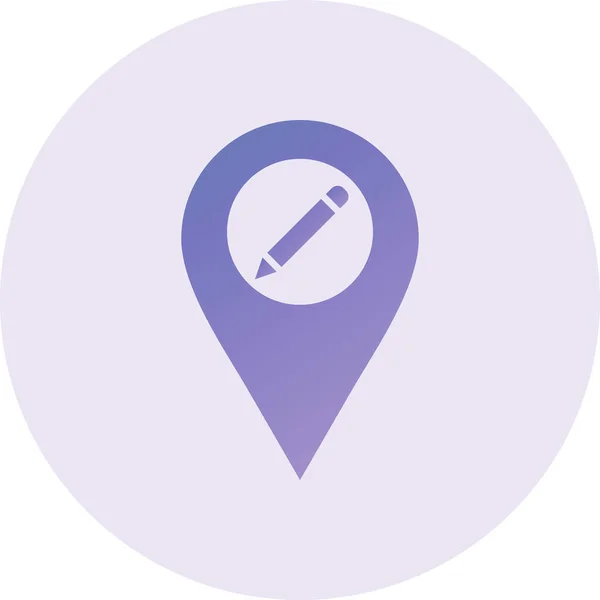 Location Web Icon Simple Vector Illustration — 图库矢量图片