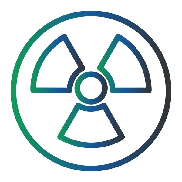 Vector Illustration Modern Radioactivity Icon — Stok Vektör