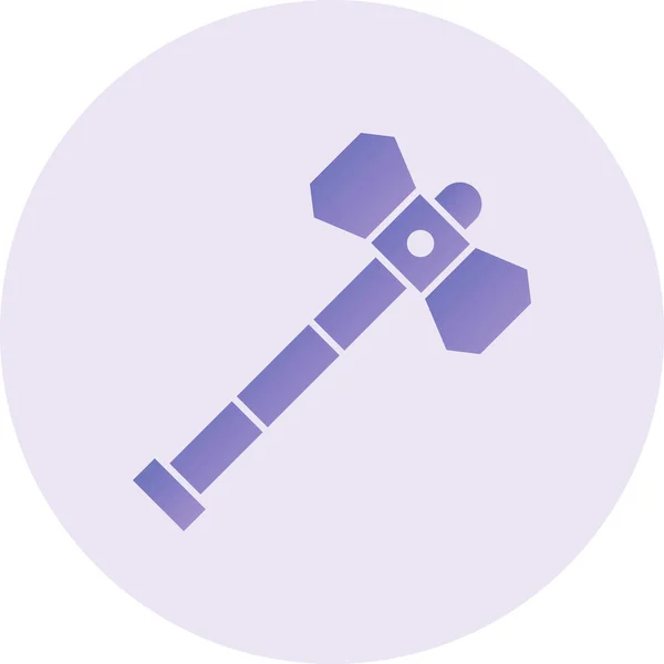 Hammer Vector Glyph Icon Design — Vetor de Stock