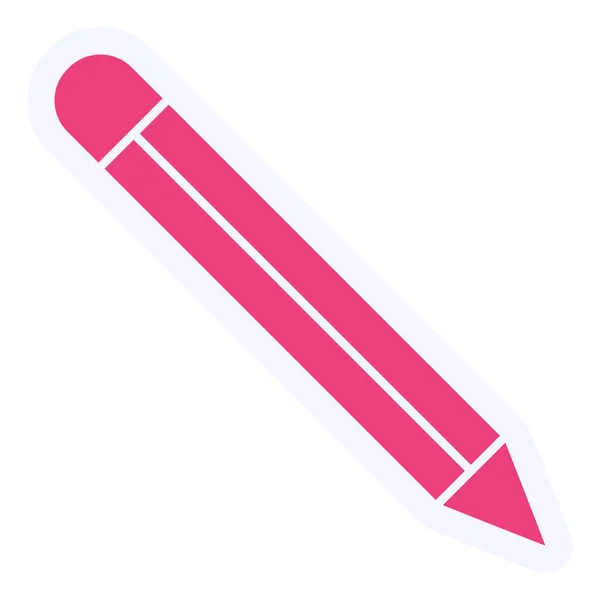 Pencil Vector Glyph Icon Design — Stok Vektör