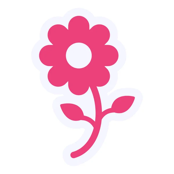 Simple Beautiful Illustration Flower Petals — Vetor de Stock