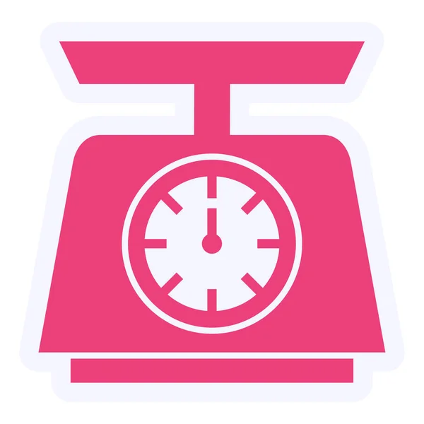 Scales Web Icon Simple Design Weight Scale — 스톡 벡터
