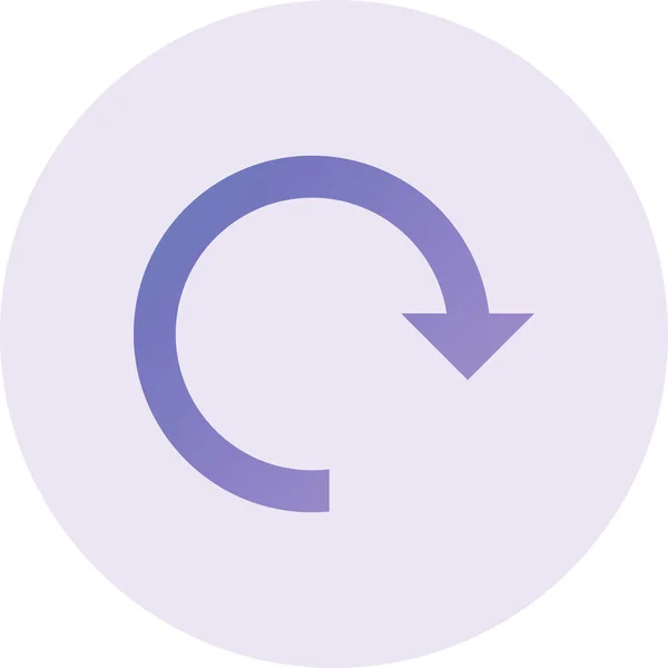 Reload Icon Simple Web Illustration — Image vectorielle