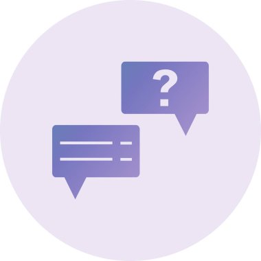 Sohbet simgesi vektör illüstrasyonu