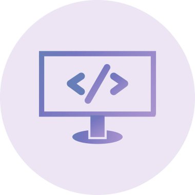 vector illustration of Web coding icon