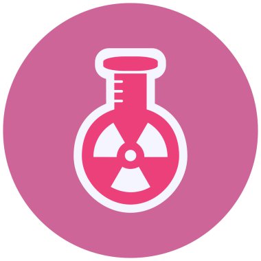 Nuclear science experiment vector illustration