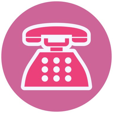 Telefon. Web simgesi vektör illüstrasyonu