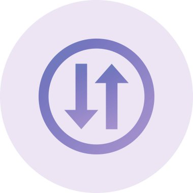 illustration of direction Up Down arrows icon