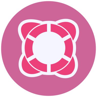 Lifebuoy simgesi, vektör çizimi 