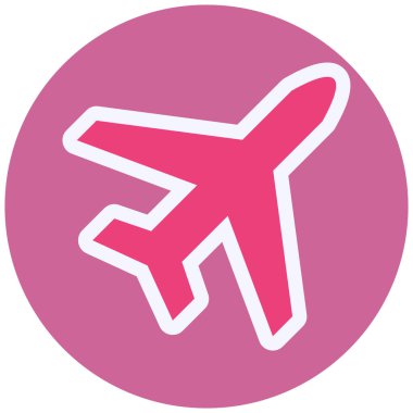 airplane icon, web simple illustration