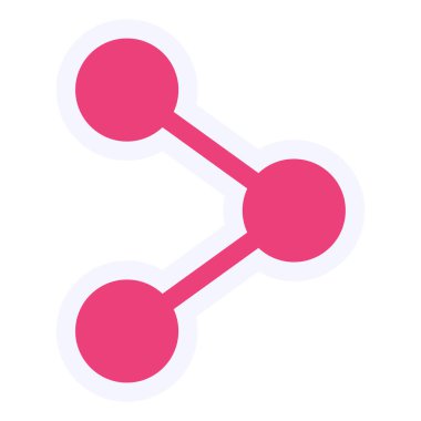 Paylaşım simgesinin vektör illüstrasyonu