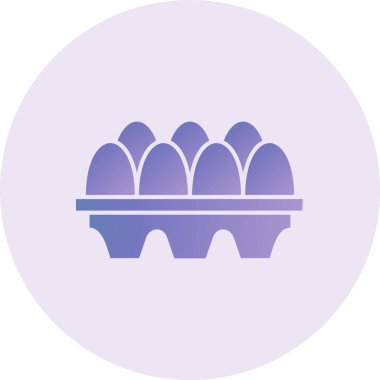 Yumurta modern ikon vektör illüstrasyonu