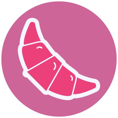 Kruvasan modern ikon vektör çizimi