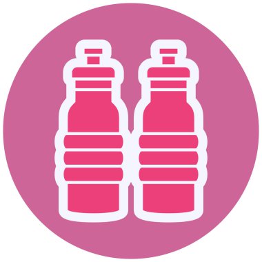 bottle. web color icon simple illustration