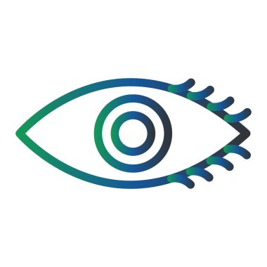 Göz simgesi vektör illüstrasyonu