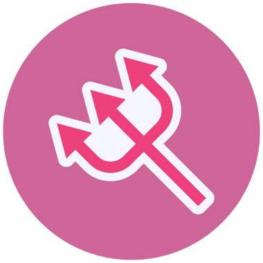 Mızrak simgesi vektör illüstrasyonu