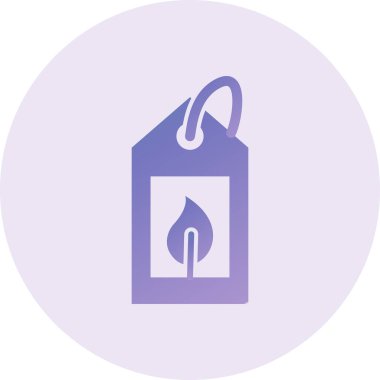 vector illustration of Eco Tag modern icon