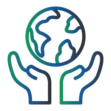 Toprak. Web simgesi basit illüstrasyon