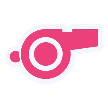 Islık. Web simgesi basit illüstrasyon