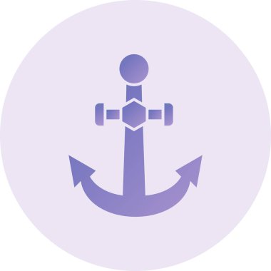 anchor icon. ship helm sign. isolated element illustration