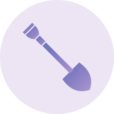 kürek simgesi vektör illüstrasyonu