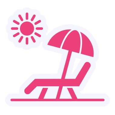 Yaz simgesinin vektör illüstrasyonu