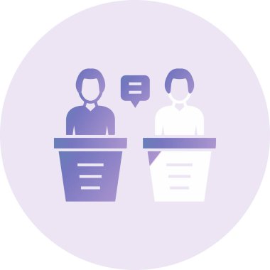 vector illustration of Debate icon