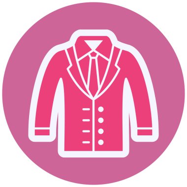Coat web icon vector illustration
