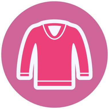 Kıyafetler. Web simgesi basit illüstrasyon