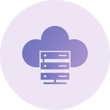 Sunucu. Web simgesi vektör illüstrasyonu