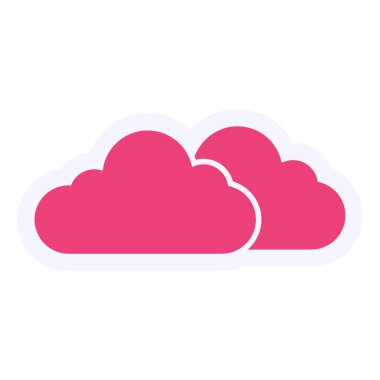 cloud storage technology. web icon simple design
