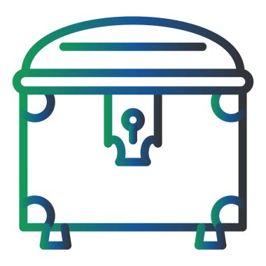 Göğüs modern simgesinin vektör illüstrasyonu