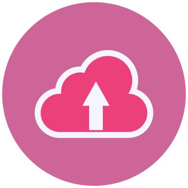 Bulut. Web simgesi basit illüstrasyon