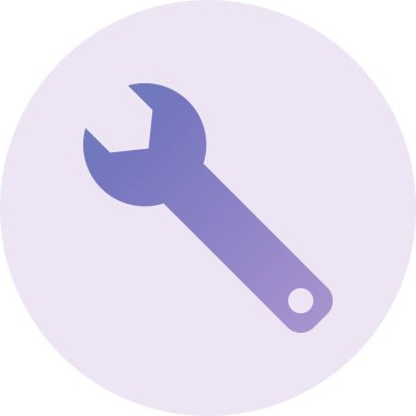 İngiliz anahtarı. Web simgesi basit illüstrasyon