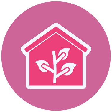 Ev. Web simgesi basit illüstrasyon