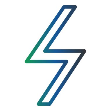 lightning icon, modern web illustration