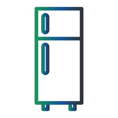 buzdolabı vektör renk simgesi