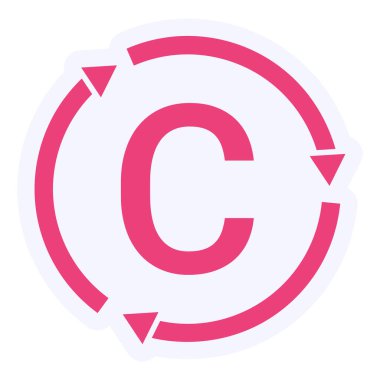 Carbon Cycle. web icon simple illustration