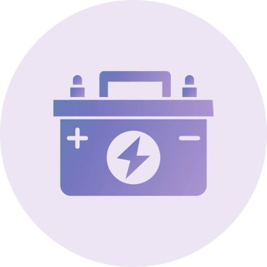 Car Battery icon simple illustration
