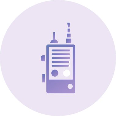 Walkie talkie simge vektör 
