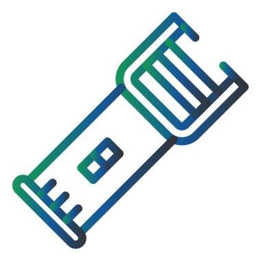 Şok tabancası. Web simgesi basit illüstrasyon