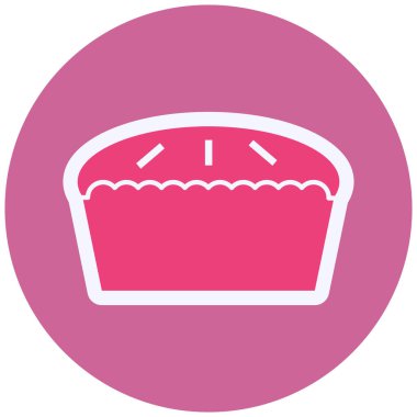 Turta modern ikon vektör illüstrasyonu