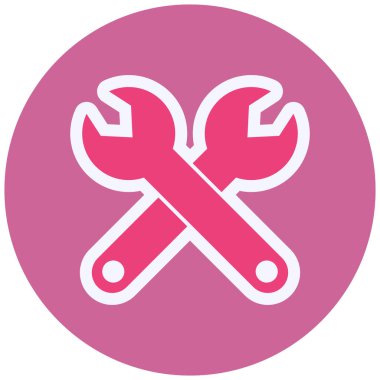 İngiliz anahtarı. Web simgesi basit illüstrasyon