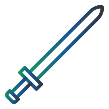 Kılıç. Web simgesi basit illüstrasyon