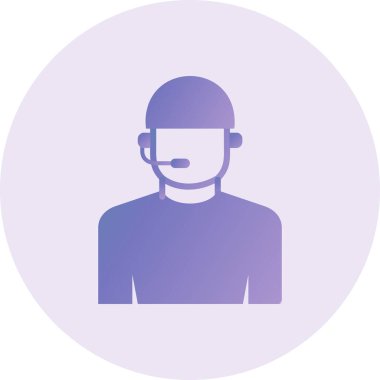 Referee avatar, web icon simple art