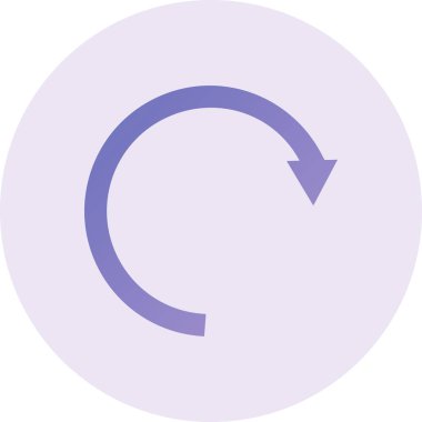 Döndürme modern simge vektör çizimi