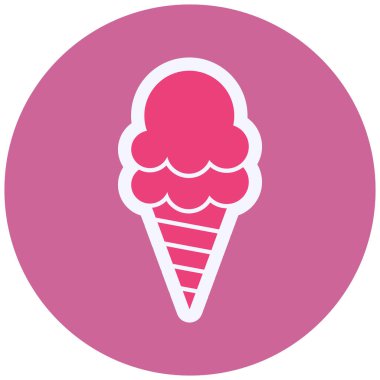 dondurma simgesi, vektör illüstrasyonu 