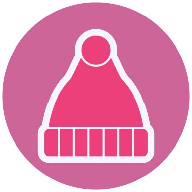 winter hat, web icon simple illustration