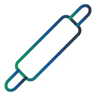  Rolling Pin modern simge vektör çizimi