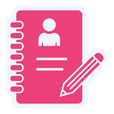 illustration of Agenda web icon illustration 